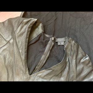 Leather panel Theory Dress